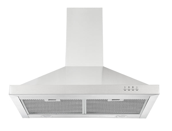 Ancona WRRV430 hotte de cuisine pyramidale à ventilation arrière de 30 po en acier inoxydable