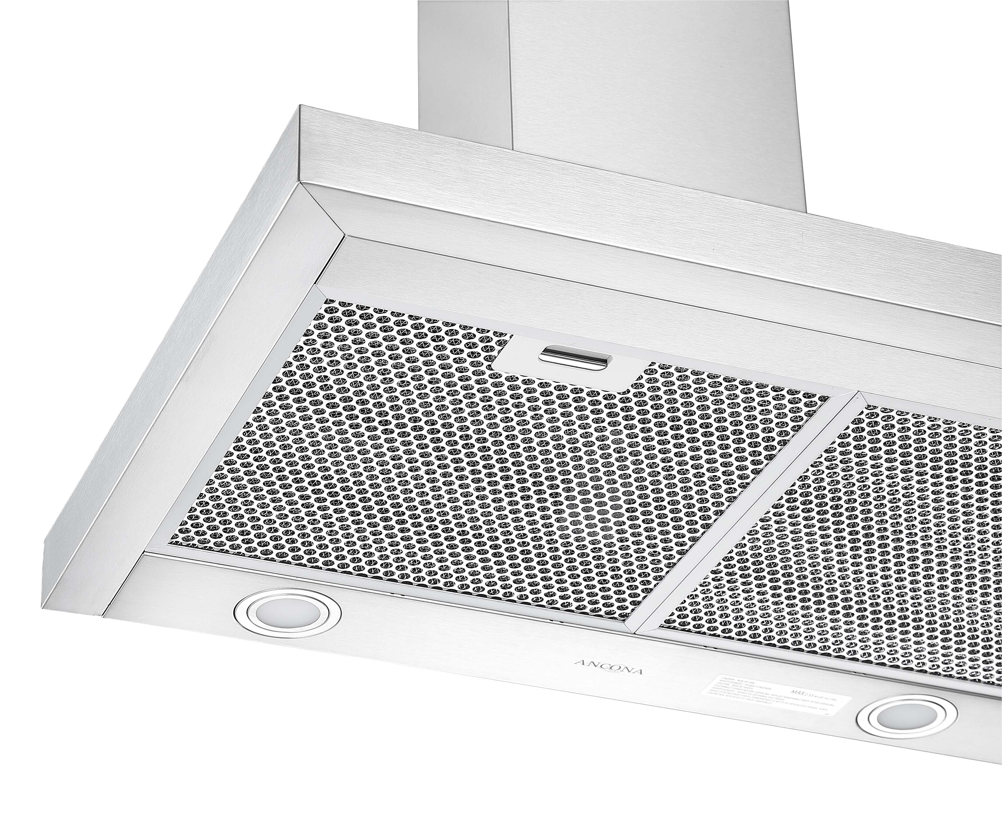 Ancona WRRV430 hotte de cuisine pyramidale à ventilation arrière de 30 po en acier inoxydable