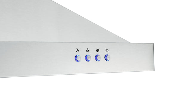Ancona WRRV430 hotte de cuisine pyramidale à ventilation arrière de 30 po en acier inoxydable