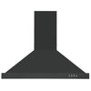 Ancona 30” 450 CFM Convertible Wall Mount Pyramid Range Hood in Black Stainless Steel