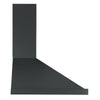 Ancona hotte de cuisine de 30" pyramidale convertible à fixation murale en noir mat