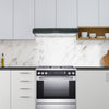 Ancona hotte de cuisine convertible de 30" installation sous l’armoire en noir mat