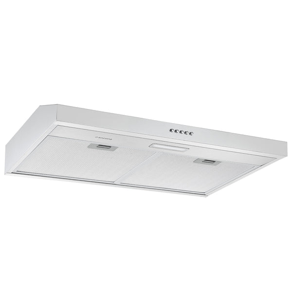 Ancona hotte de cuisine sous armoire convertible de 30" en acier inoxydable