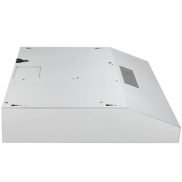 Ancona hotte de cuisine sous armoire convertible de 30" en acier inoxydable