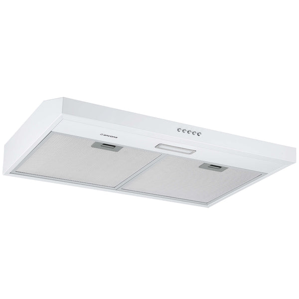 Ancona hotte de cuisine convertible de 30" installation sous l’armoire en blanc