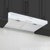 Ancona hotte de cuisine convertible de 30" installation sous l’armoire en blanc