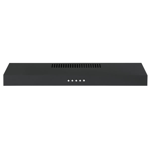 Ancona 24" 110 CFM Convertible Under Cabinet Range Hood in Matte Black