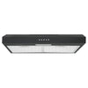 Ancona 24" 110 CFM Convertible Under Cabinet Range Hood in Matte Black