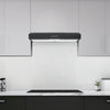 Ancona 24" 110 CFM Convertible Under Cabinet Range Hood in Matte Black