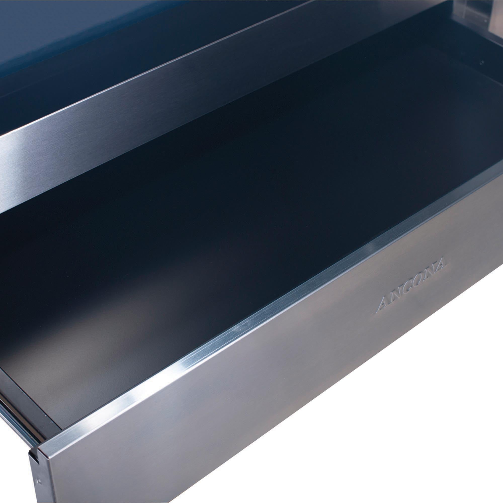 Cuisinière électrique auto portante de 36 po 3.8 pi. cu. d’Ancona en acier inoxydable avec 5 brûleurs et four à convection véritable européenne
