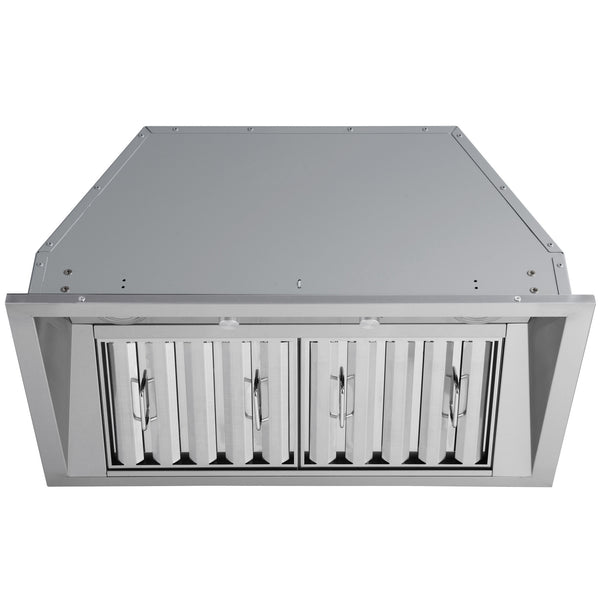 Ancona ensemble électroménagers de cuisine 2 pièces avec cuisinière au gaz 30 po avec four à convection et hotte de cuisine intégrée de 600 pi3/min