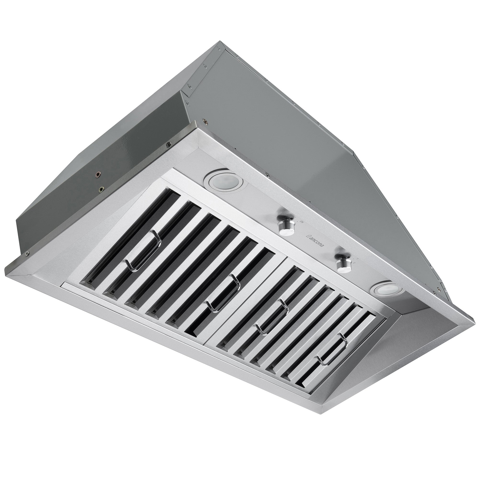 Ancona ensemble électroménagers de cuisine 2 pièces avec cuisinière au gaz 36 po avec four à convection et hotte de cuisine intégrée de 600 pi3/min