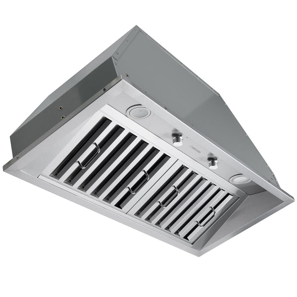 Ancona ensemble électroménagers de cuisine 2 pièces avec cuisinière au gaz 36 po avec four à convection et hotte de cuisine intégrée de 600 pi3/min