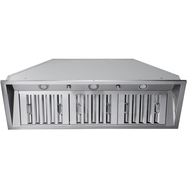 Ancona ensemble électroménagers de cuisine 2 pièces avec cuisinière au gaz 48 po avec four à convection et hotte de cuisine intégrée de 600 pi3/min