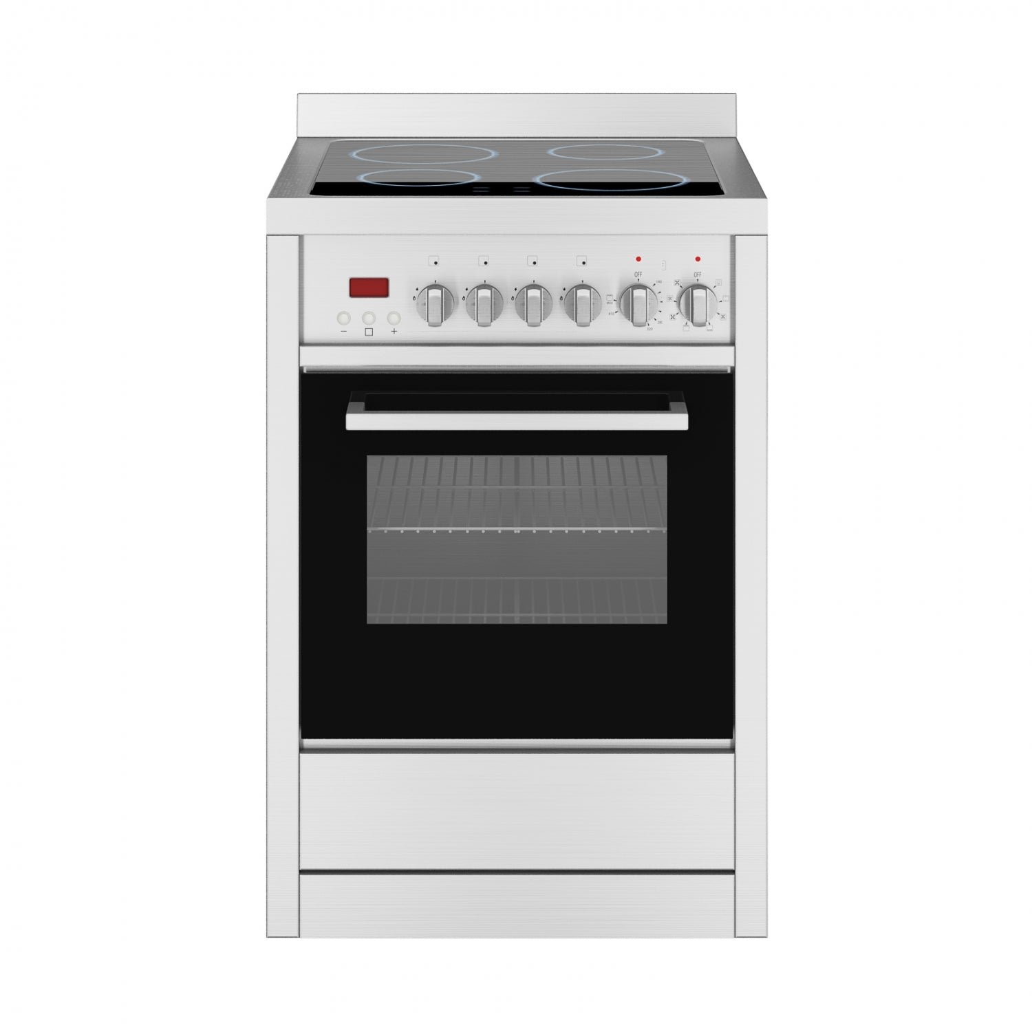 Gourmet 24 in. Vitroceramic with Convection Oven Freestanding Range