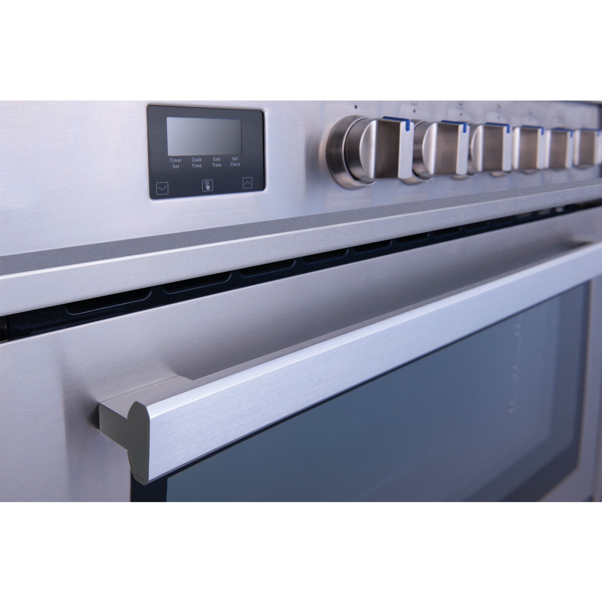 Cuisinière à gaz de 36 po 3,8 pi. cu. d’Ancona en acier inoxydable avec 5 brûleurs et four à convection