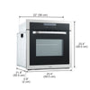 Ancona 24” 2.47 cu.ft. Single Built-in Convection Oven with Touch Control and Rotisserie Kit
