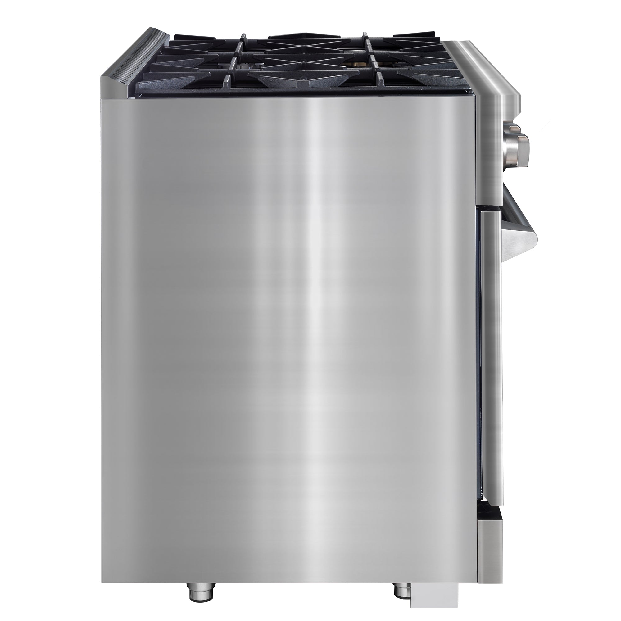 Ancona cuisinière à gaz de 36” 5,2 pi. cu avec 6 brûleurs et four électrique à convection en acier inoxydable
