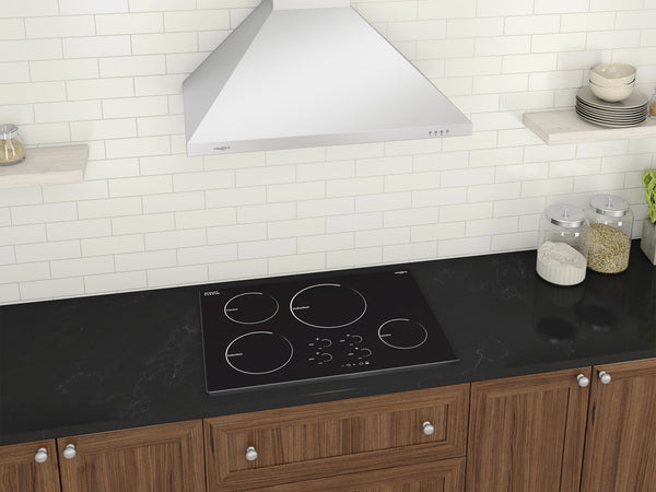Radiant 30 in. Induction Cooktop with 4 Burners with individual Boost function