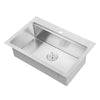 Ancona Handcrafted Dual Mount 30” Single Bowl Workstation Kitchen Sink in Satin Stainless Steel with Accessories