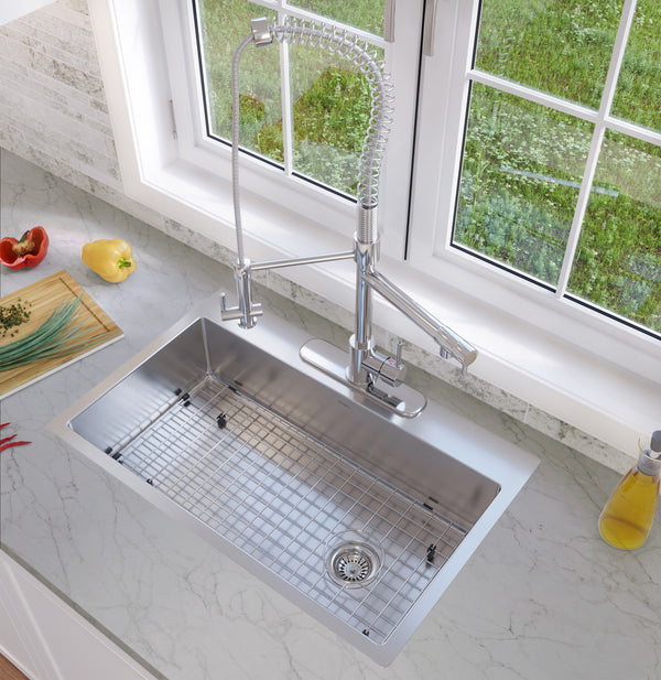 Valencia Series Dual-Mount Single Bowl Kitchen Sink