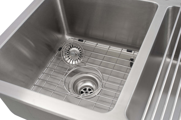 Valencia Series 33 in. x 22 in. Double Bowl Dual-Mount Kitchen Sink