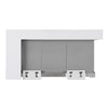 Ancona Undermount 33" Single Bowl Farmhouse Apron Front Kitchen Sink in White and Stainless Steel