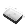 Ancona vasque de salle de bain Holbrook en noir et blanc avec robinet monotrou Argenta pour vasque en champagne doré brossé