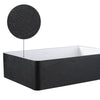 Ancona vasque de salle de bain Holbrook en noir et blanc avec robinet monotrou Argenta pour vasque en champagne doré brossé
