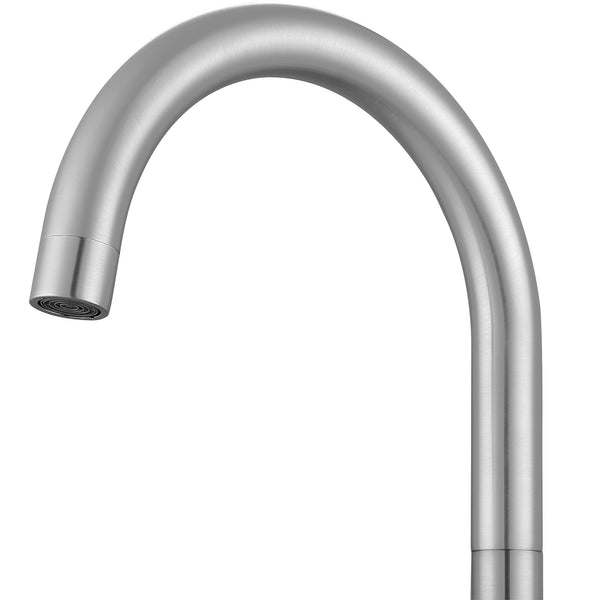 Robinet à deux poignées pour baignoire romaine de la gamme Ava - fini nickel brossé