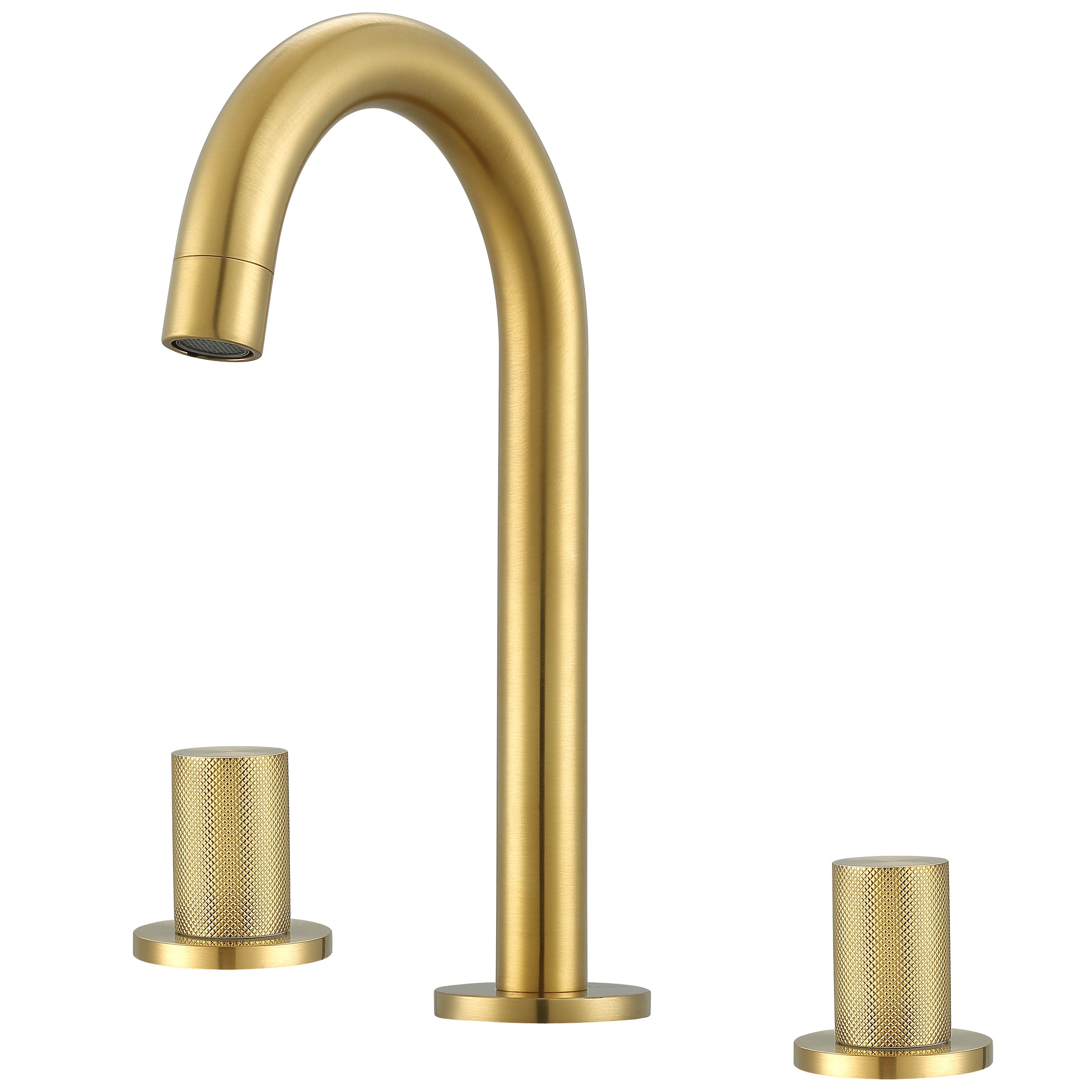Ancona Industria Series Widespread Bathroom Faucet in Brushed Gold