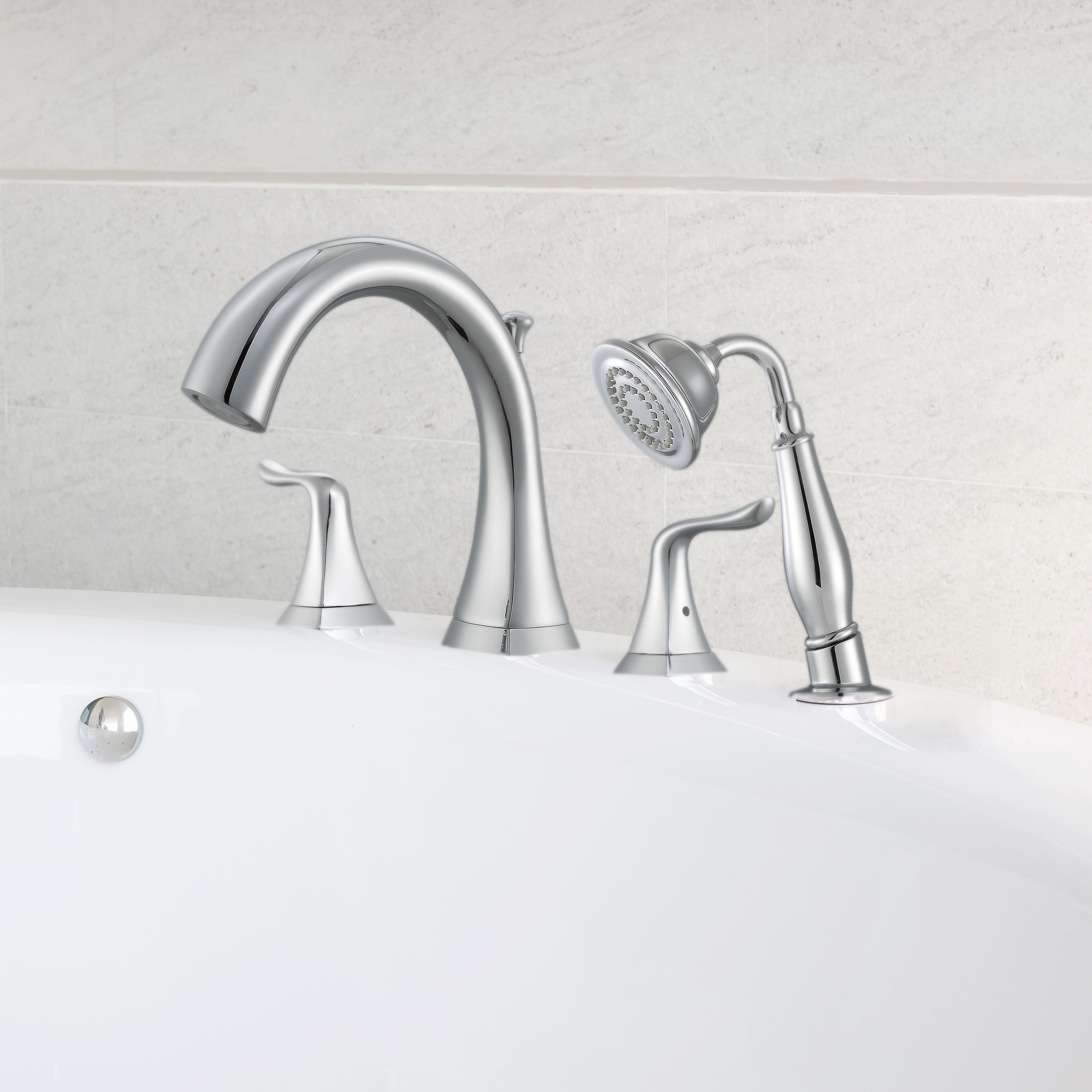 Scarlett Roman Tub Bathroom Faucet in Chrome