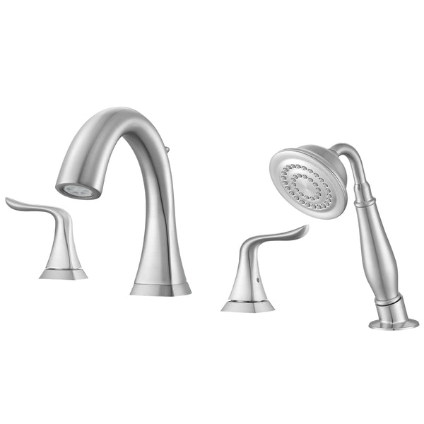 Scarlett Roman Tub Bathroom Faucet in Brushed Nickel