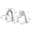 Scarlett Roman Tub Bathroom Faucet in Brushed Nickel