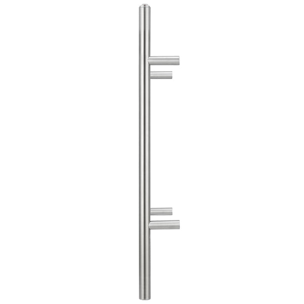 Porte-serviettes chauffant électrique (câblé et sur prise) Comfort Dual à six barres en acier inoxydable poli