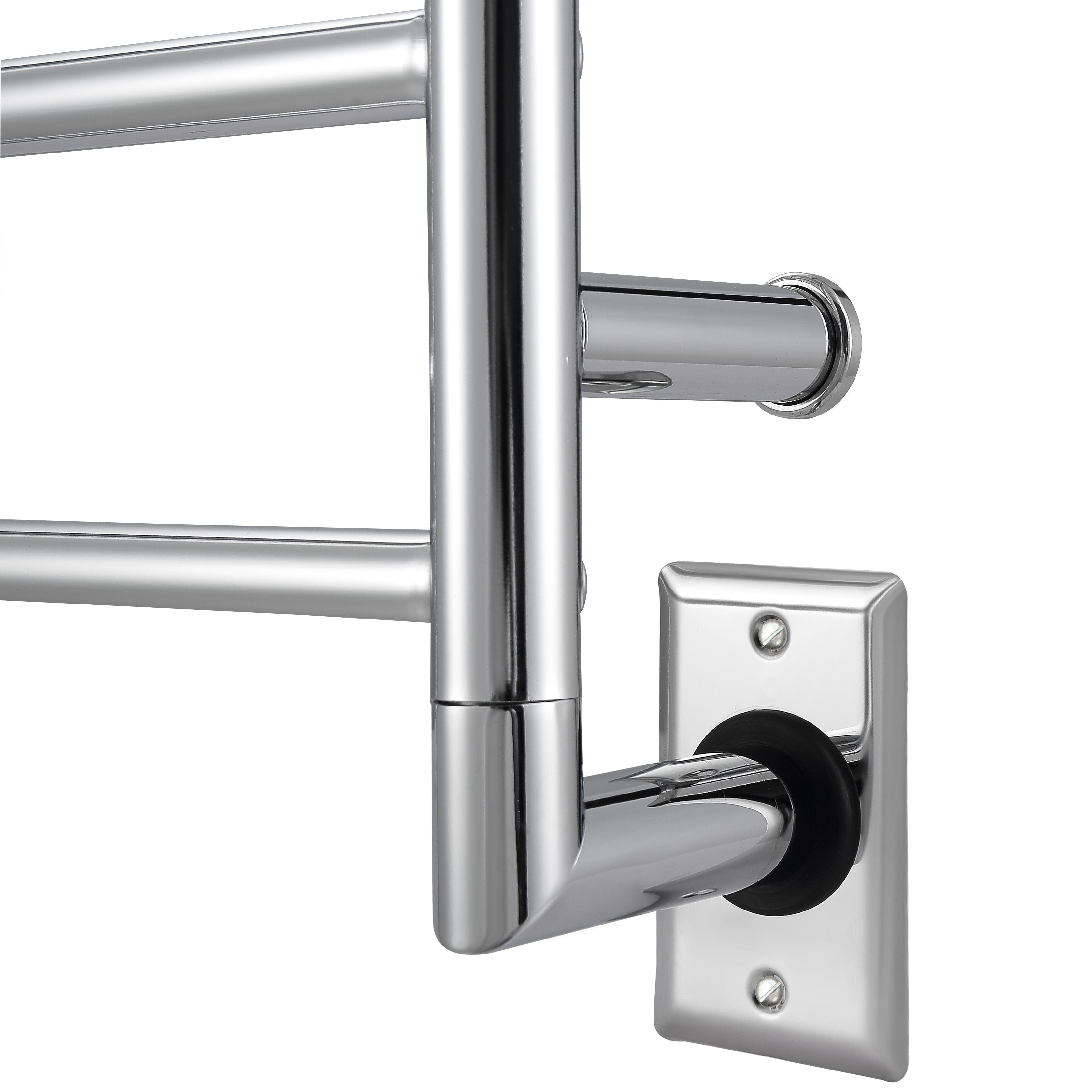 Comfort 7 - 31 in. Hardwired Electric Towel Warmer and Drying Rack in Chrome with Timer
