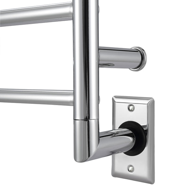 Comfort 7 - 31 in. Hardwired Electric Towel Warmer and Drying Rack in Chrome with Timer