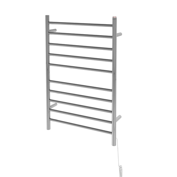 Comfort Dual Porte-serviette chauffant  à  fixation murale  fini en acier inox poli