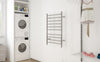 Novara Dual 10-Bar Wall Mount Towel Warmer in Polished Stainless Steel