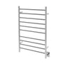 Novara Dual 10-Bar Wall Mount Towel Warmer in Polished Stainless Steel