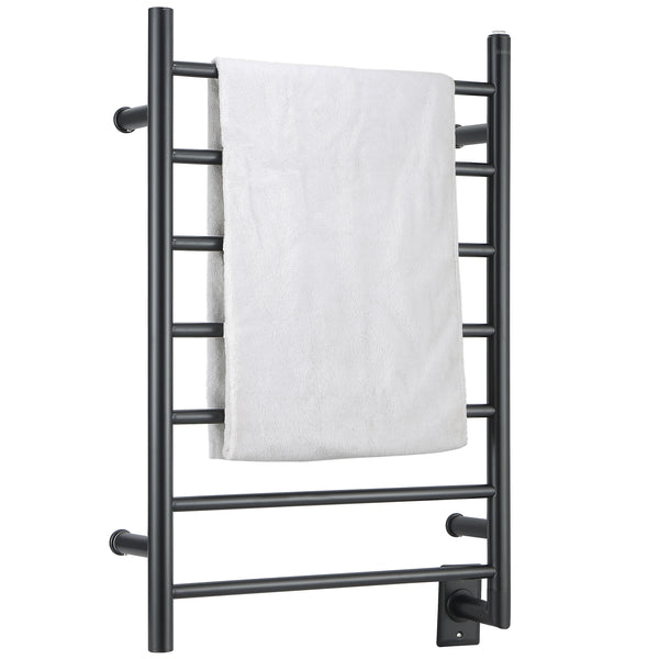 Chauffe-serviettes à 7 barres câblé Comfort en noir mat