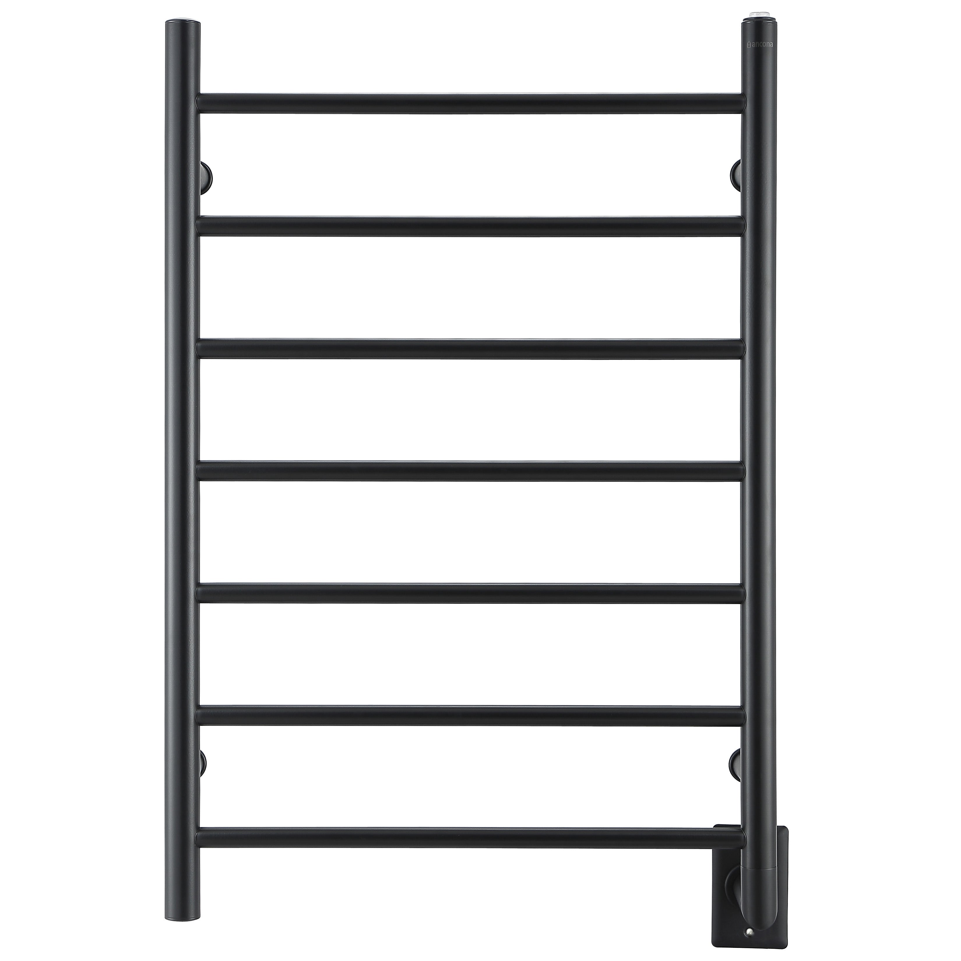 Chauffe-serviettes à 7 barres câblé Comfort en noir mat