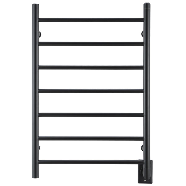 Chauffe-serviettes à 7 barres câblé Comfort en noir mat