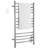 Lustra Dual 12 Curved Bar Hardwired and Plug-in Towel Warmer in Polished Stainless Steel with Wifi Wall Timer