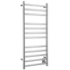 Prima Dual XL 12-Bar Hardwired and Plug-in Electric Towel Warmer in Polished Stainless Steel