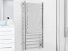 Prima Dual XL 12-Bar Hardwired and Plug-in Electric Towel Warmer in Polished Stainless Steel