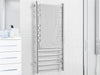 Prima Dual XL 12-Bar Hardwired and Plug-in Electric Towel Warmer in Polished Stainless Steel