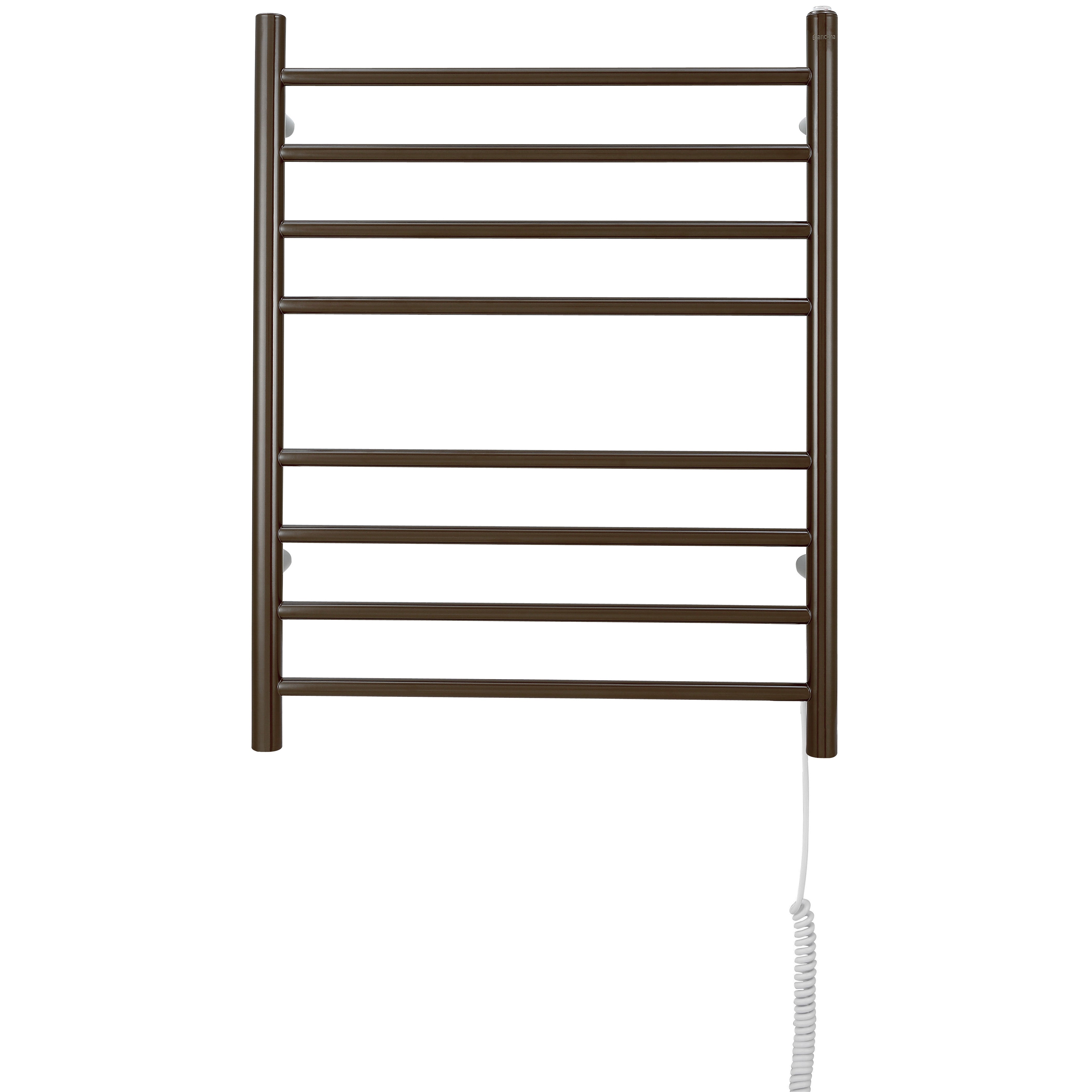 Prestige Dual 8-Bar Hardwired and Plug-in Towel Warmer in Oil Rubbed Bronze Stainless Steel