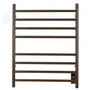 Ancona Prestige Dual 8-Bar Hardwired and Plug-in Towel Warmer in Oil Rubbed Bronze with Wifi Timer