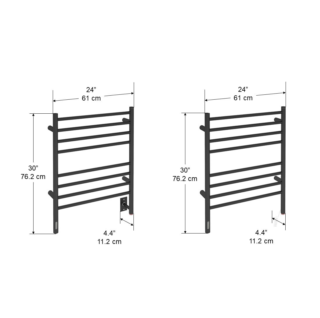 Chauffe-serviettes électrique mural avec minuterie intégrée Prestige
